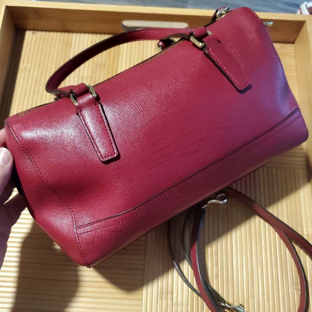 Coach Saffiano Leather Mini Satchel - Picture 10 of 16